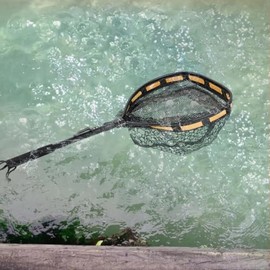 27-Inch Black Pole Fishing Landing Net – for Bass, Trout, Crappie, Bluegill