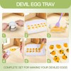 2-Layer Deviled Egg Containers With Lid,36pcs Deviled Egg Tray Carrier