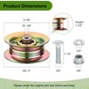 Belleone 177968 Idler Pulley Fits for Craftsman HU Mower, 193197
