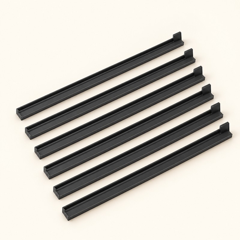 6-Piece Adhesive Coffee Capsule Holder Set, 30cm Wall-Mount Pod Storage