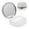 PACKOVE 2Pcs Ultra Thin Reusable Loose Powder Box with Mirror