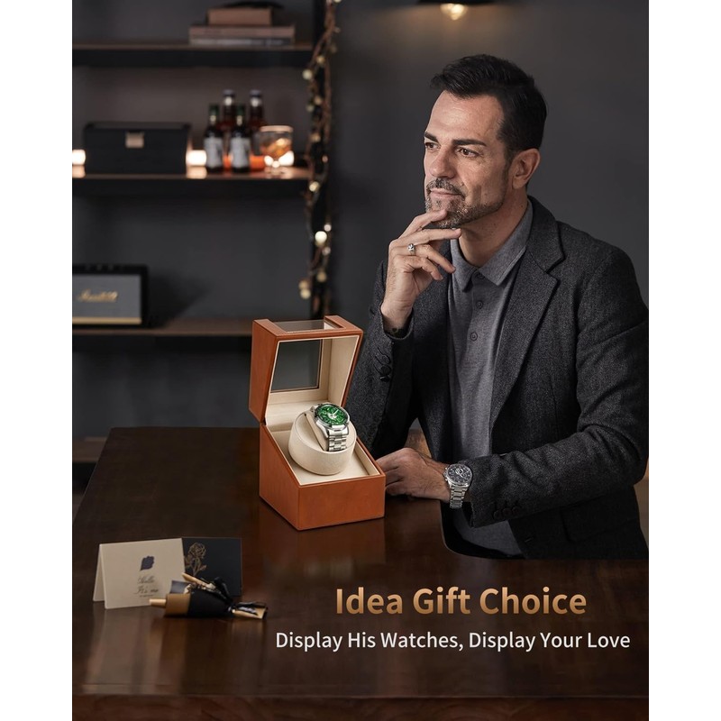 UnaMela Watch Winder for Automatic Watches: Automatic Single Watch Winder