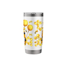 Bee Gnome Couple On Both Sides For Mom And Dad Unique Summer Stainless Steel Insulated Tumbler