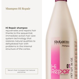 Salerm Hi Repair Shampoo 01, 36oz by Salerm