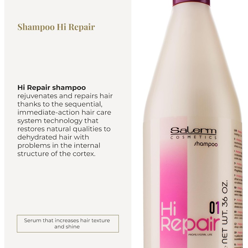 Salerm Hi Repair Shampoo 01, 36oz by Salerm