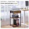 VonDream Small Printer Table for Home Office, 3-Tier Printer Stand
