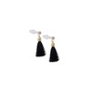 Black Rhinestone Tassel Sleeping Earplugs
