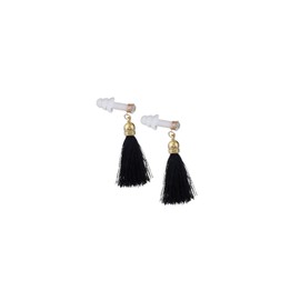 Black Rhinestone Tassel Sleeping Earplugs