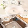 2pcs Rubber Sink Plug, Drain Stopper White with Hanging Ring