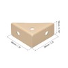 uxcell 4Pcs Angle Corner Brackets 38mm x 38mm, Cold Rolled