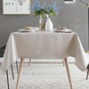 HSYLYM Waterproof Table Cloth Rectangular Polyester Washable,Plain Table Cover Suitable