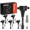A-Premium Set of 6 Ignition Coil Pack and Iridium Spark