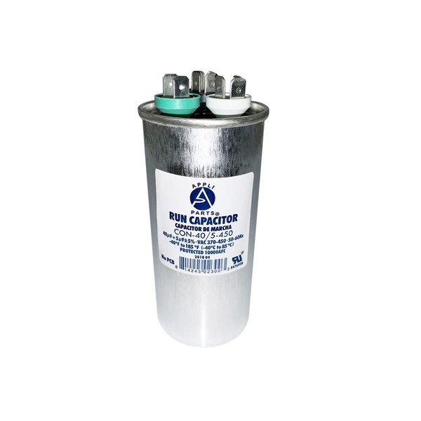 Appli Parts Dual Run Capacitor for ac 40+5 Mfd uF