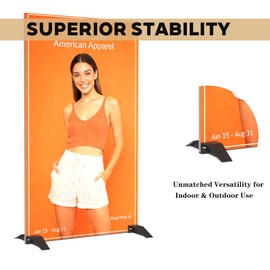 Foam Board Stand Heavy Duty Stainless Steel – Adjustable Sign Holder Base for Any Size Board – Ideal for Commercial Advertising, Events, Store Displays (Enhanced Edition)