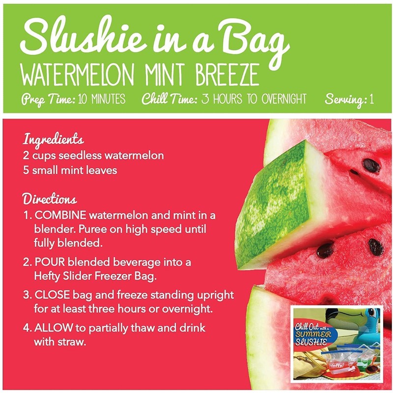 Hefty Freezer Slider Bags, Quart, 15 CT (Pack - 4)