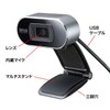 Sanwa Supply CMS-V45S Web Camera, Auto Focus Function, Full HD,