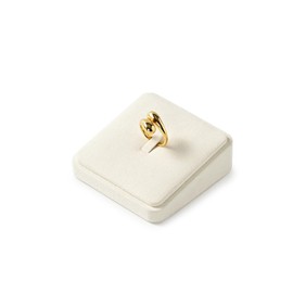 Papten Versatile Collection Combination Jewellery Stand Beige Bevelled Ring Display Stand Ideal for displaying in the home wardrobe and on professional jewellery counters