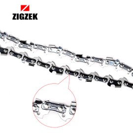 ZIGZEK 3 Packs 16 Inch Chain Saw Chains - 3/8” LP Pitch .050” Gauge 56 Drive Links Chainsaw Chain Fits Craftsman, Ryobi, Homelite, Poulan and More（3-Pack 16-inch Chain）