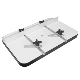 Fulton Drill Press Table 15" x 24" x 1-3/8" Thick with Aluminum L Fence, 2 Each 3/8" Hold Downs and 2 Zero Clearance Inserts