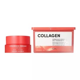 Nature Republic 네이처리퍼블릭 콜라겐 드림 크림 50ml+뽑아쓰는 콜라겐 마스크팩 흡수력 Nature Republic Collagen Dream Cream 50ml + Collagen Mask Pack Absorption [1 set]