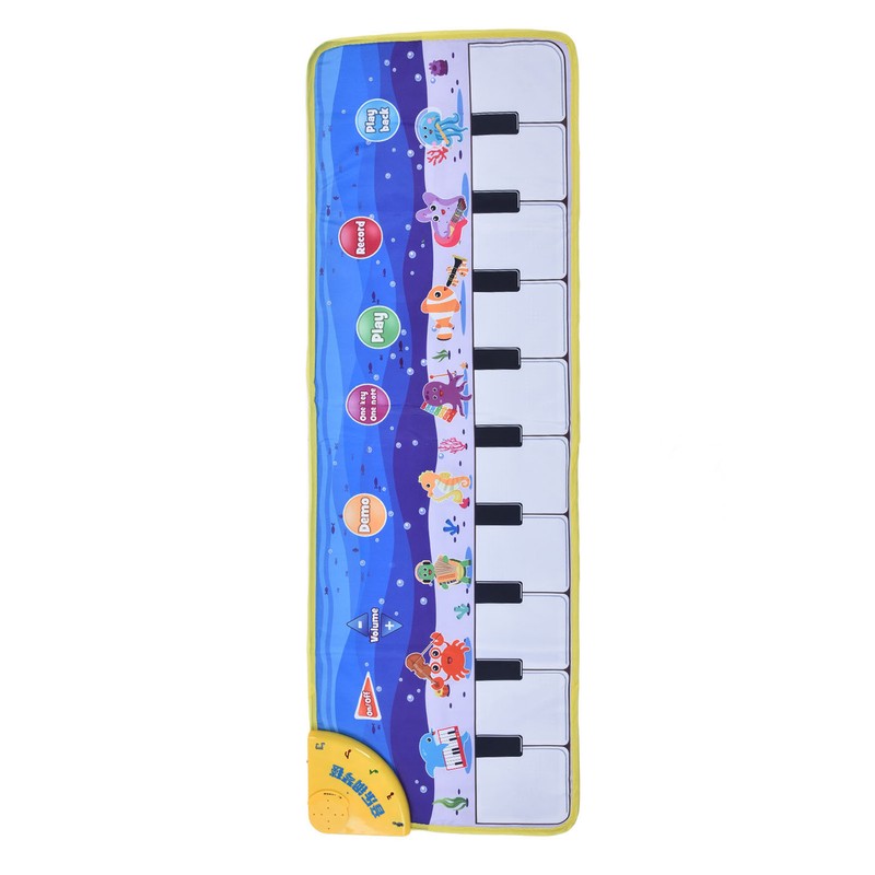 Kids Piano Mat Collapsible Soft Cloth Lighting Musical Dance Floor