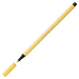 Premium Fibre-Tip Pen - STABILO Pen 68 - Pack of 1 - Light Yellow