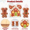 Gingerbread Christmas Tiered Tray Decor Set - 3pcs Wooden Gingerbread