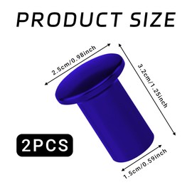 Lecctso 2PCS Turn Knob Drift Button, Aluminum E-Brake Handle Handbrake Emergency Cover, Universal Car Accessories Compatible with Subaru BRZ, Toyota GT86 and Scion FRS (Blue)