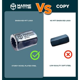 Marine Tech Tools Alpha 1 Drive Shaft Adapter 91-56775T, Fits MC-I, R-MR, Alpha One/Gen II Drive Units & Outboards, Driveshaft Nut Tool, Outdrive Boating Tools