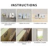 Pack of 6 Flush Mounting Brackets Made of Stainless Steel