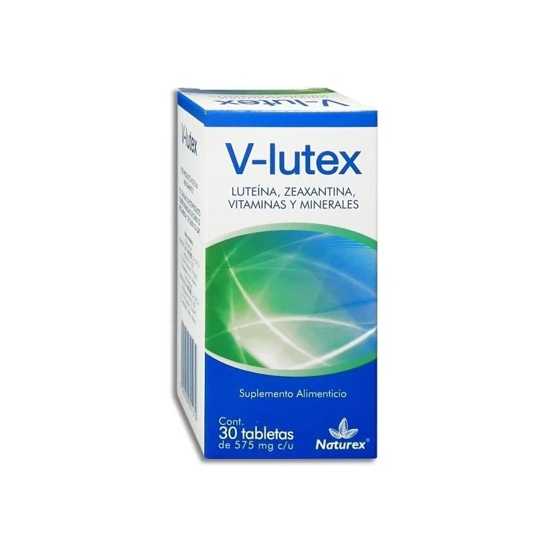 V- Lutex (luteína, Vitaminas Y Minerales) C/30 Tabs. Naturex Luteína