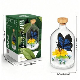 Creative DIY Insect Series Building Blocks, 1 Box Assembled Toys, Desktop Decoration, Building Blocks As Gift, Valentine's Day Gift:_Multicolor_Beetle-496pcs