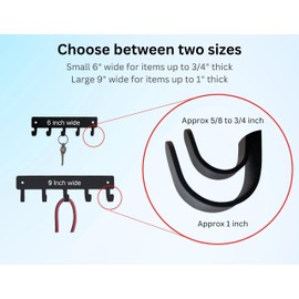 The Metal Peddler Loon Key Rack Hanger - Small 6 inch Wide - Made in USA - Wall Mount