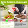 Salad Scissors Salad Chopper Vegetable Chopper Scissors for Salad Toss