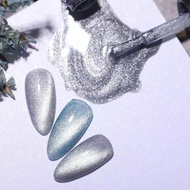 JR Gel Uv/led Top Efecto Ojo De Gato Uñas P/