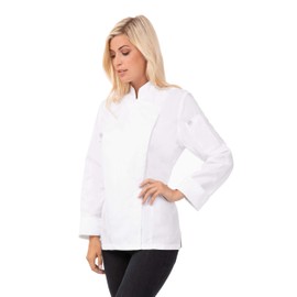 Chef Works Women's Lansing Chef Coat, White, Small
