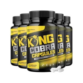 Cobra 5-Pack King Cobra Pills Supplement Advanced Formula King Cobra - 300 Capsules