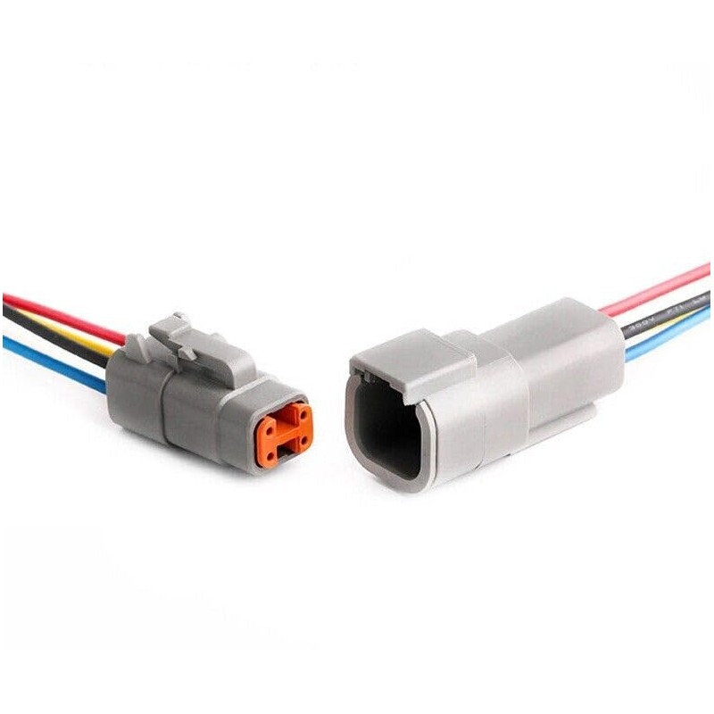 Deutsch DTM 2/3/4/6/8/12 Pin Pre-wired Electrical Wire Connector Set 20-24