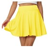 Afibi Women's Casual Basic Versatile Flared Pleated Mini Skater Skirt