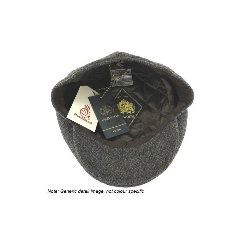 Failsworth Millinery Stornoway Harris Tweed Flat Cap (Latest Version) in