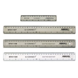 Q-Connect KF01106 Ruler, 150 mm - Clear
