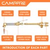 CAMPFIRE Oxygen Acetylene Torch Kit, 12 Pcs Welding Cutting Torch
