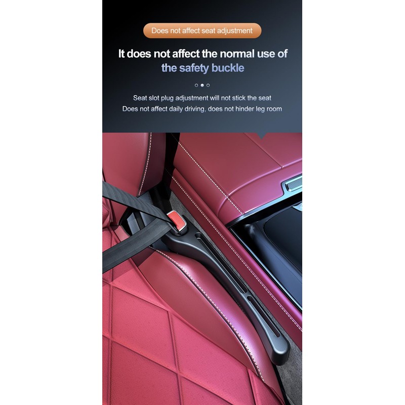 Car Seat Gap PU Filler Set of 2，Stop Things from
