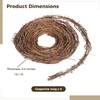 6 PCS Natural Grapevine Twig Vines, 15 Ft Rustic Garland