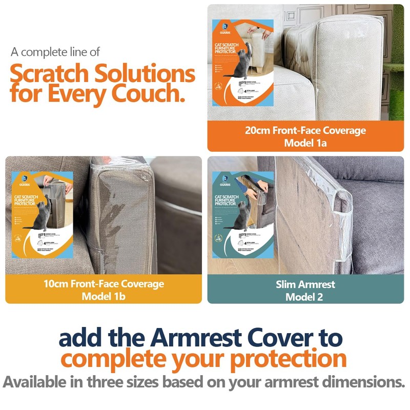 Cat Scratch Furniture Protector, 12-Pack Double-Sided Couch Protector from Cat