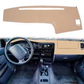 HanLanKa Dashboard Cover Dash Cover Mat Pad Custom Fit for Toyota Tacoma 1998 1999 2000 2001 2002 2003 2004 (98-04 Beige)