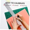 Ciieeo 2pcs Shape Ruler Double Scale Measuring Tool Plastic Drafting