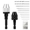 FIHODONE Drill Chuck with 10 x 0.8-3.0 mm Drill Set,