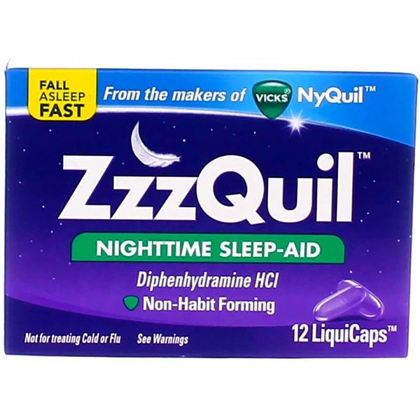Zzzquil Nightime Sleep Ai Size 24ct Zzzquil Nightime Sleep Aid 24ct