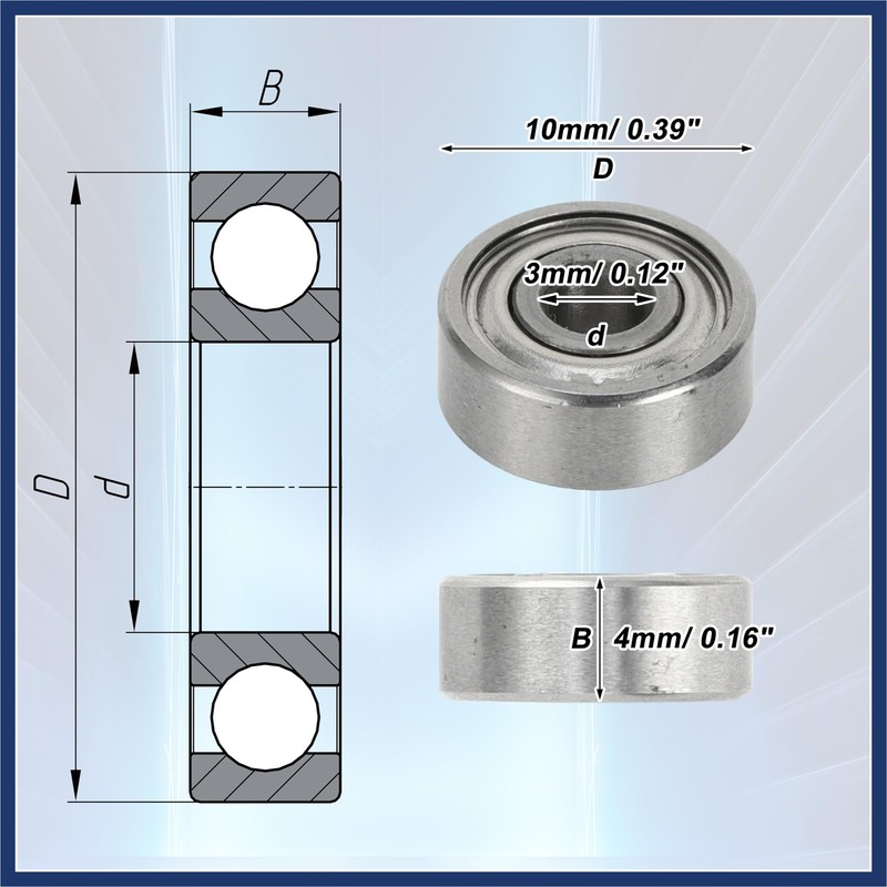 ARISELIFT 1030ZZ Deep Groove Ball Bearing Lubricated Bearing Double Metal